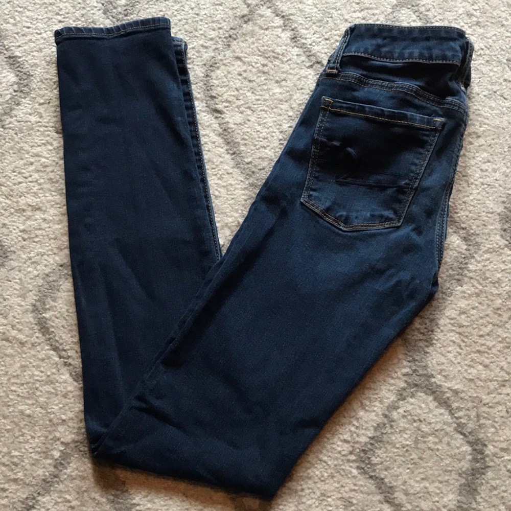 American Eagle Dark Wash Skinny Jeans Sz 2
